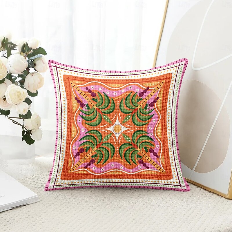 Summer Palm Tree Decorative Toss Pillows Cover 1PC Soft Square Couch Cushion Case Pillowcase for Bedroom Livingroom Sofa Chair