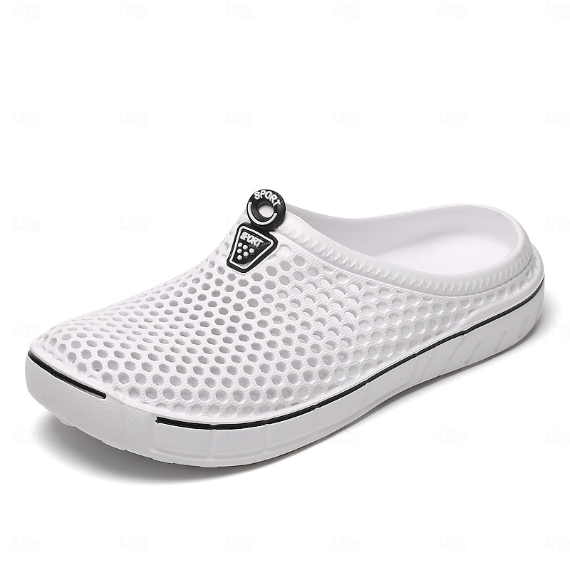 Men and Women Sandals Summer Hole Shoes Lovers New Home Garden Beach Flat Slippers4