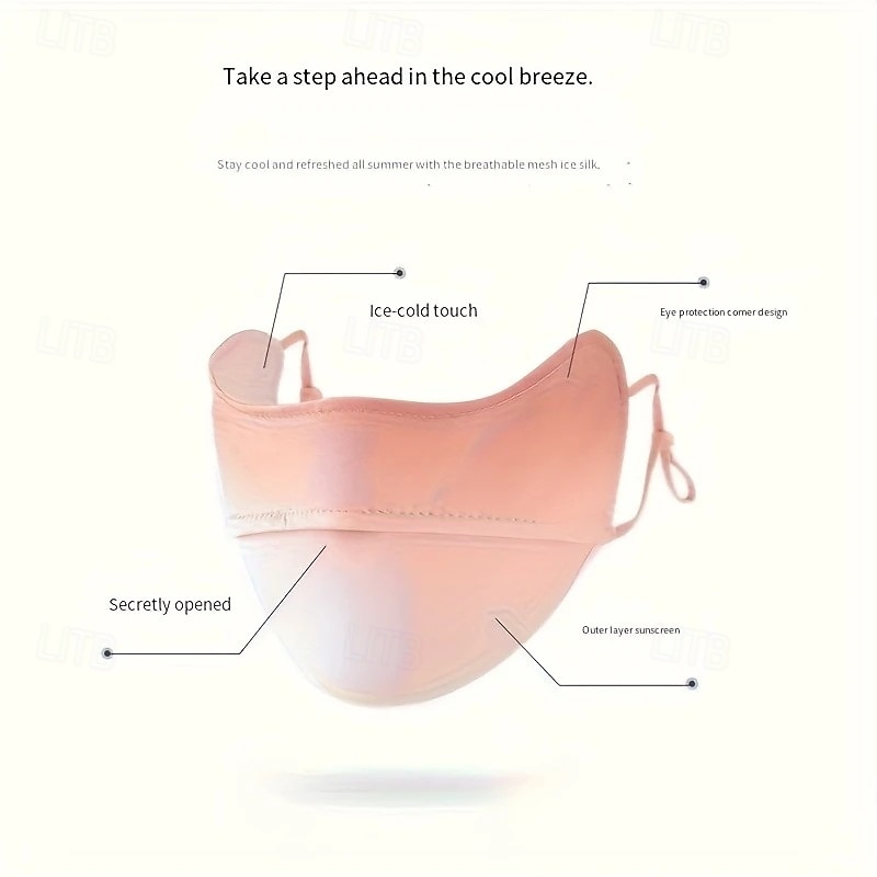 Outdoor Gradient Color Facekini Eye Protection Sunscreen Mask Female Anti-ultraviolet Summer Cycling Sunshade Ice Silk Mask4