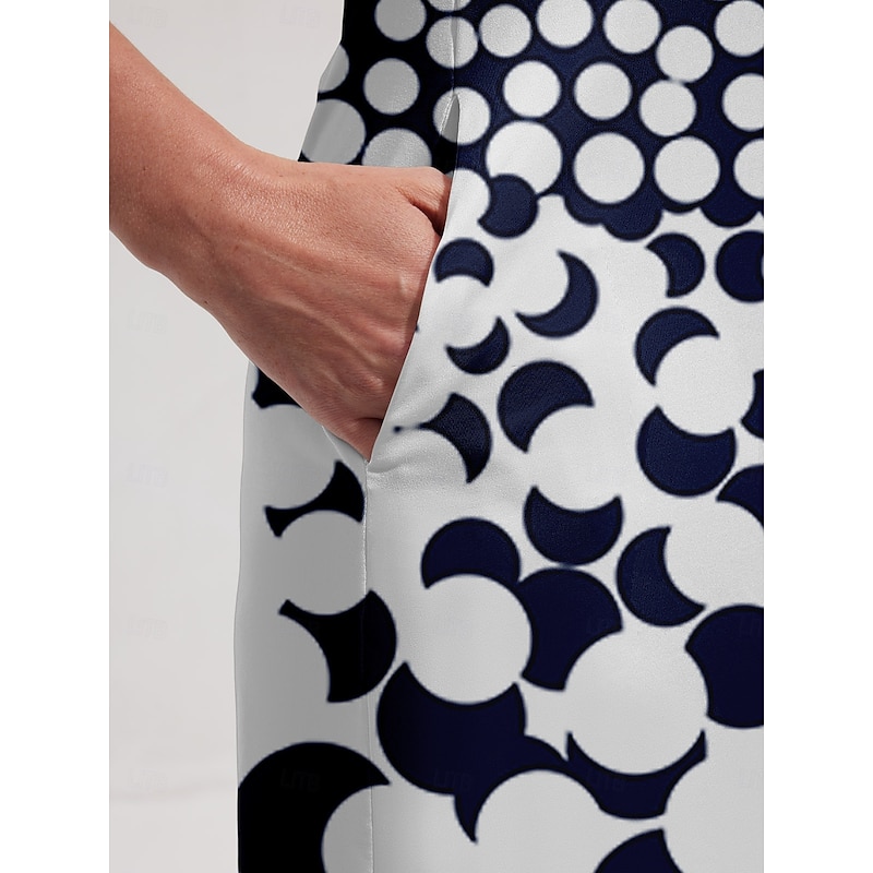 Women's Golf Dress Dark Blue Sleeveless Ladies Golf Attire Clothes Outfits Wear Apparel4