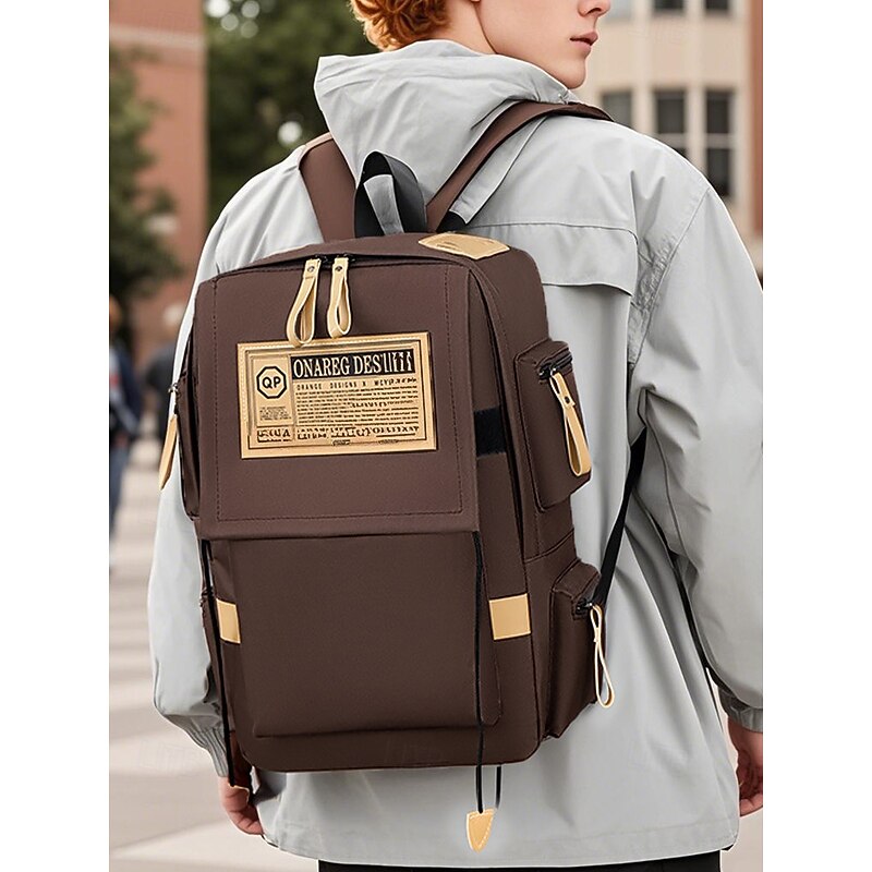 Men's Multi-compartment Backpack - Multiple Colors, Durable Waterproof Design, Suitable for Daily Use, School and Travel