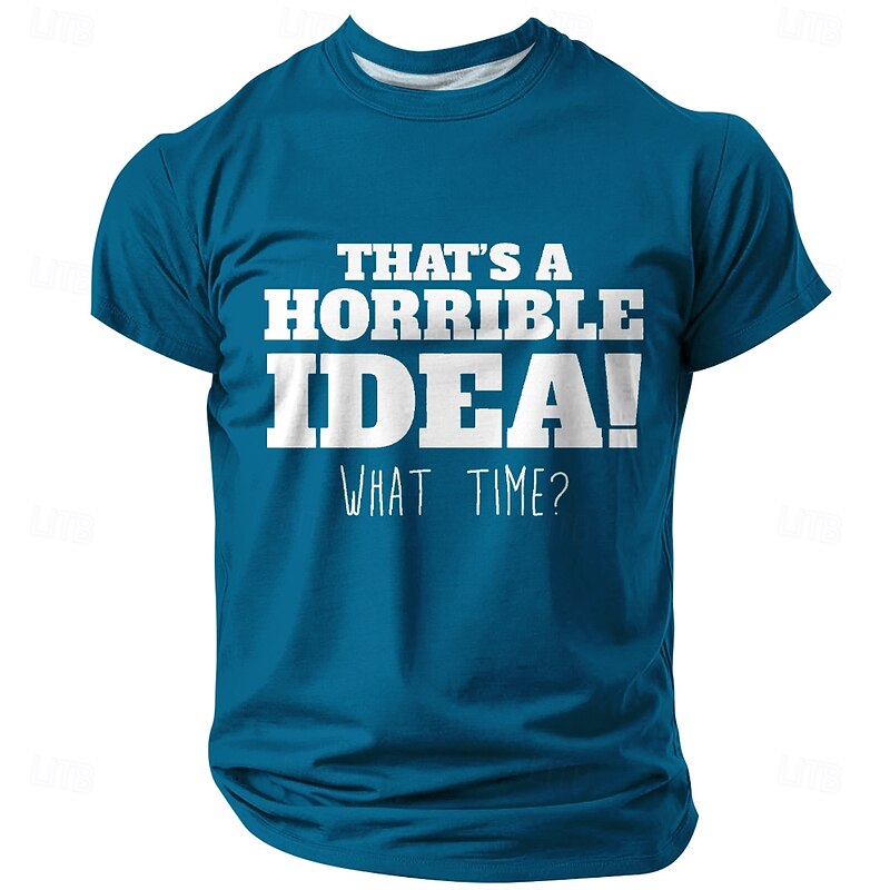 Men's Adult Humor T Shirt Polyester Short Sleeve Graphic Shirt Black Red Blue Comfortable Tee Party Street Fashion Designer Clothing2