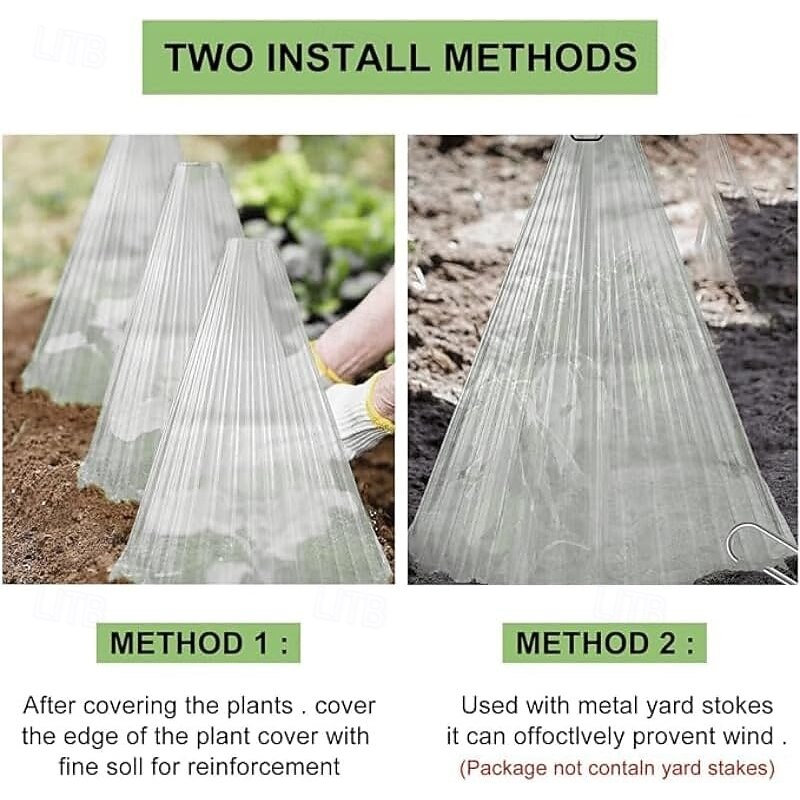 10/20/30 PCS Clear Garden Cloche for Plants, Plant Covers Protectors, Reusable Bell Plant Cover, Multifunctional Plant Covers Plant, Protect Plants from Birds, Animals, Frost, Freeze Weather