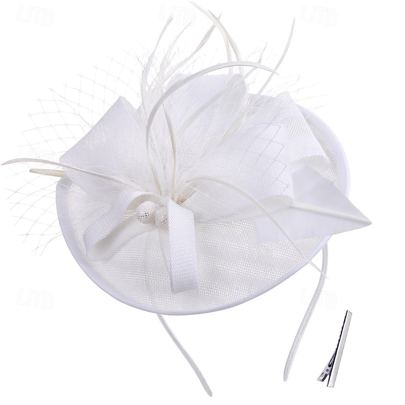 Kentucky Fascinators Hats for Women - Vintage Tea Party Attire Outfit Headband Church Veil Derby Hat for Women3