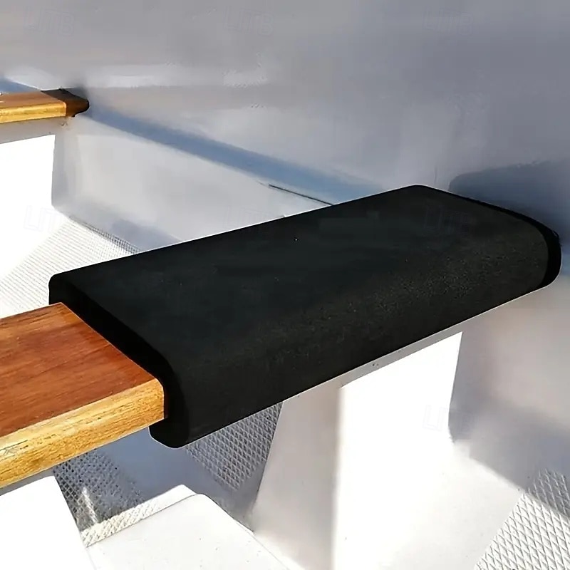 2pcs Dragon Boat Seat Cushion - Anti-EVA Non-Shock Absorption Breathable Seat Pads for Rowing Machine Kayak Fishing Camping - Fit Watersports & Outdoor Use (Black) Rowing Comfort Enhancement  Sle