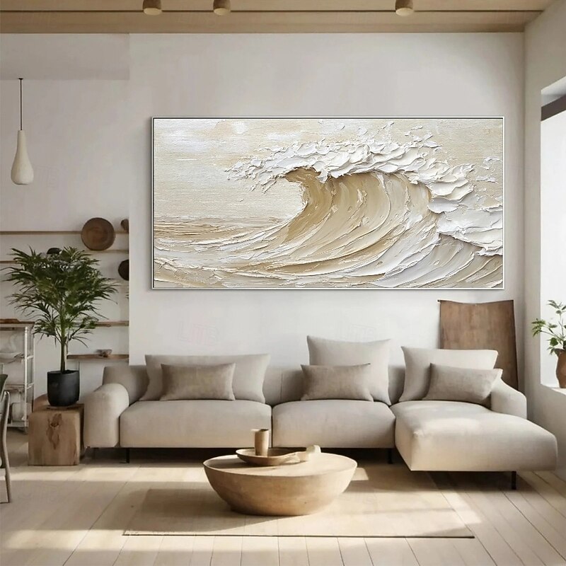 Hand painted 3D Textured wave Painting on Canvas handmade wave oil Painting Sea Wave Painting artwork Wall Art painting Morden Art Bedroom Wall Decor Fashion Art2