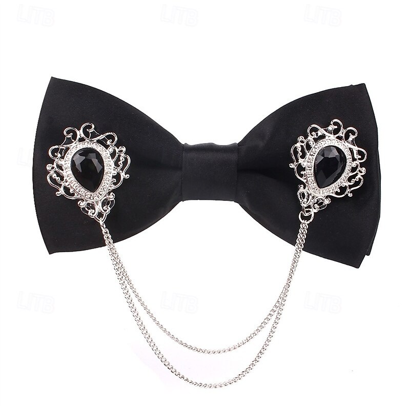 Men's Neckties Modern Contemporary Shiny Metallic Solid Color Wedding Party Daily Wear4