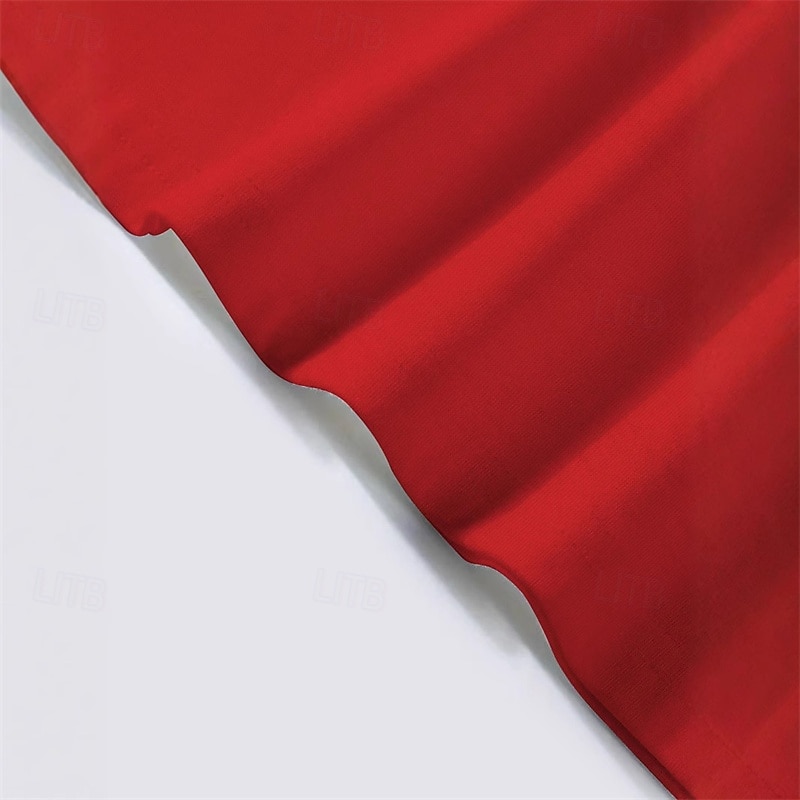 Men's T Shirt Tee Short Sleeve Shirt Tee Top Short Sleeve Crew Neck Summer Spring Color Block Fashion Designer Basic Patchwork Vacation Street Going out Red Top Tee for Men3