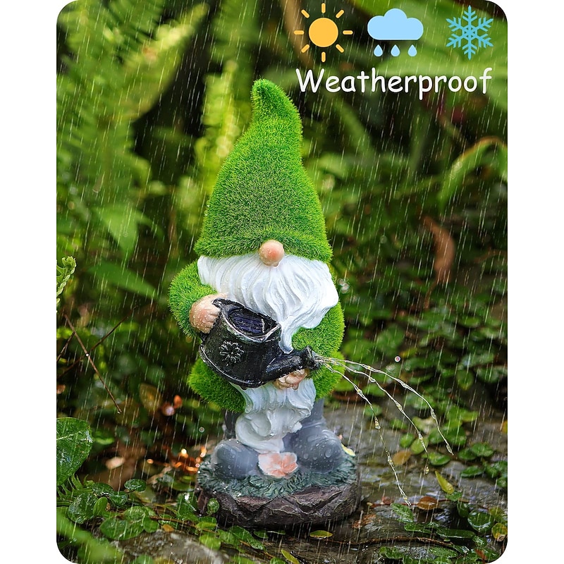1 Pc Landscape Light Outdoor Solar Plush Goblin Dwarf With Light Courtyard Garden Lawn Path Atmosphere Decoration Light