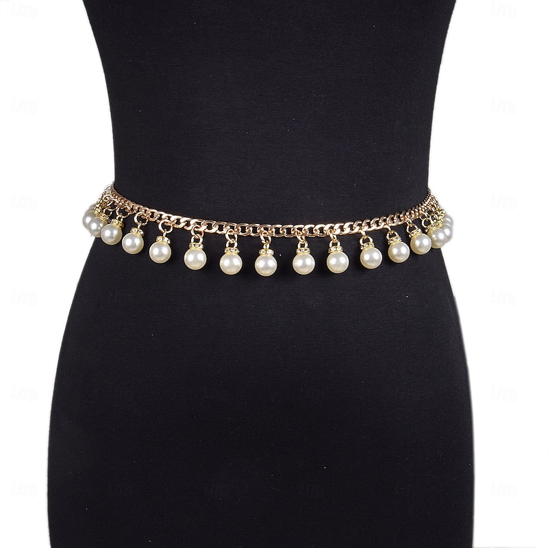 Beads Wedding / Party / Evening Sash With Pendant / Imitation Pearl / Belt Women's Sashes