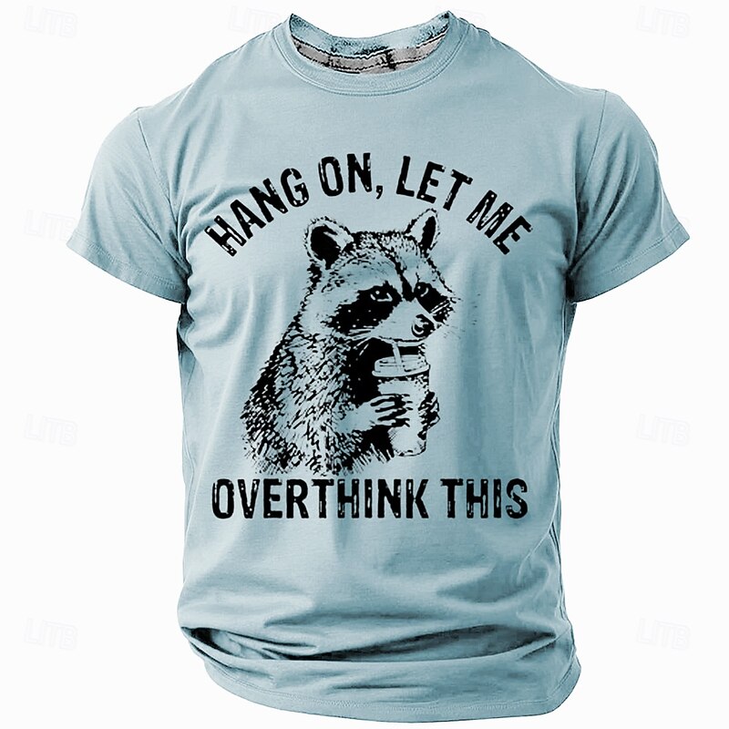 Men's Funny Slang T Shirt Short Sleeve T shirt 3D Print Crew Neck Shirt Fashion Daily Casual Street Casual Daily Light Pink Light Blue Gray Summer Spring All Seasons Clothing Apparel S M L XL XXL XXXL2