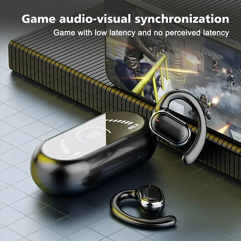 X91 Bluetooth 5.3 Hands-Free Headset Ear Hook Stereo Hi-Fi for Driving, Yoga, Fitness & Mobile Phones4