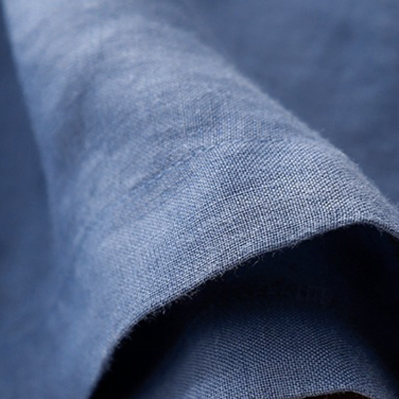 Women's Cotton Linen Shorts Shorts Slacks Casual Short Natural Flower Pocket Printing Comfy Comfortable Street Going out Sapphire Blue Dark Navy Purple Orange Summer Regular Fit3