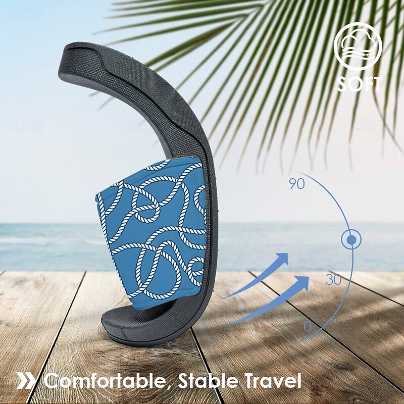 Men's Slide Sandals with Goose and Rope Pattern – Comfortable & Stylish Beach - Inspired Style for Men in Summer Beach Trips4