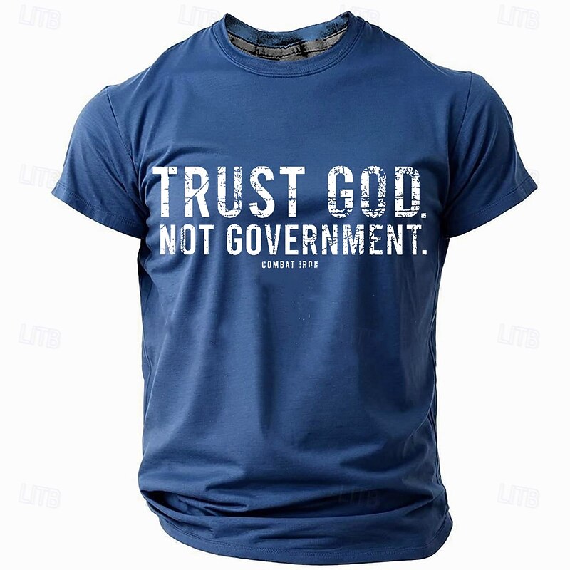 Patriotic T Shirts For Men American US Flag T Shirt Short Sleeve T shirt 3D Print Crew Neck Shirt Fashion Daily Basic Street Casual Daily Black Blue Green Summer Spring All Seasons Clothing