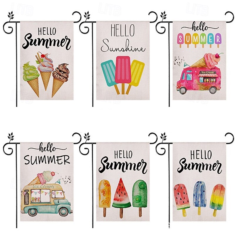 Flag 12 x 18 Inch Yard Flags, Summer Small Garden Flags for Outside, Outdoor Flags, Holiday Garden Flags2