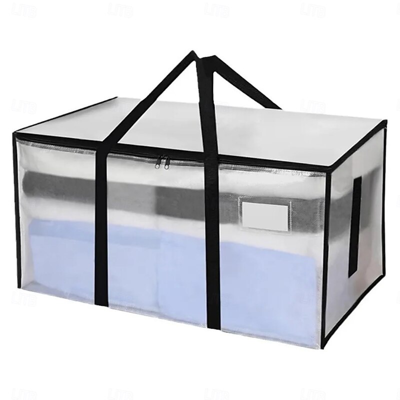 Heavy Duty Moving Bag Extra Large Storage Tote with Zipper and Handles, Thickened Clothes Packing Bag for Bedding, Blankets, Travel, and Home Organization