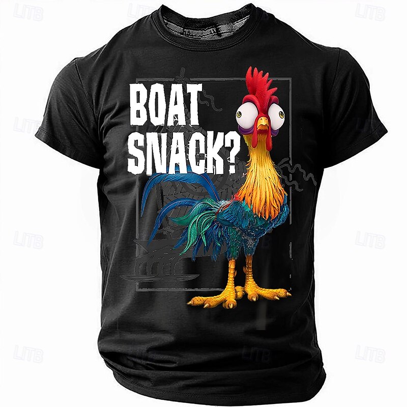 Men's Animal Funny T Shirt Short Sleeve T shirt 3D Print Crew Neck Shirt Fashion Daily Street Casual Daily Black Red Blue Summer Spring Clothing Apparel S M L XL XXL XXXL2
