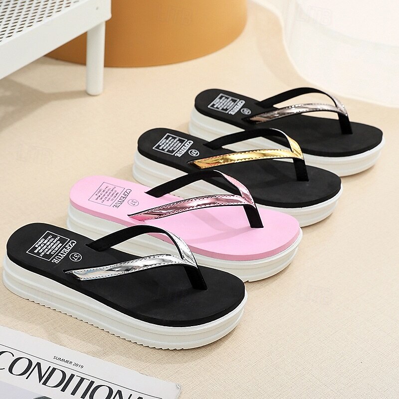 Summer Slippers Cute Lightweight Summer Flat Sandals and Slippers Women's Beach Travel Princess Fashion Flip Flops2