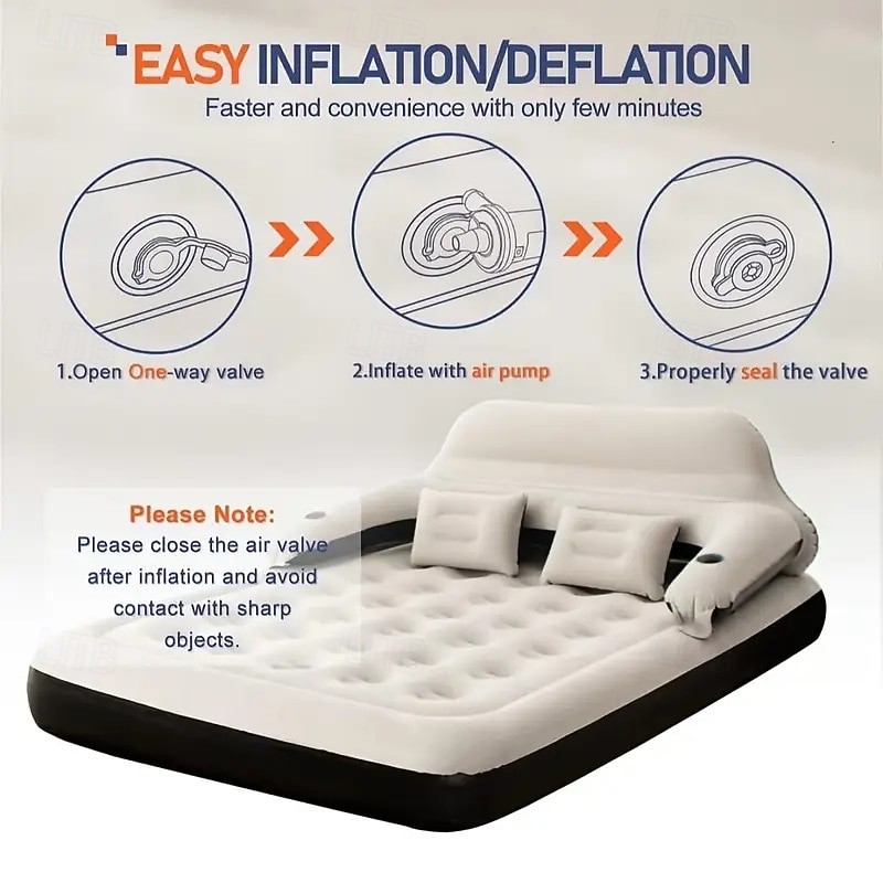 Easy to Build Luxury Air Mattress Set With Pump-water Bed Suitable for Indoor/outdoor Camping and Hiking2