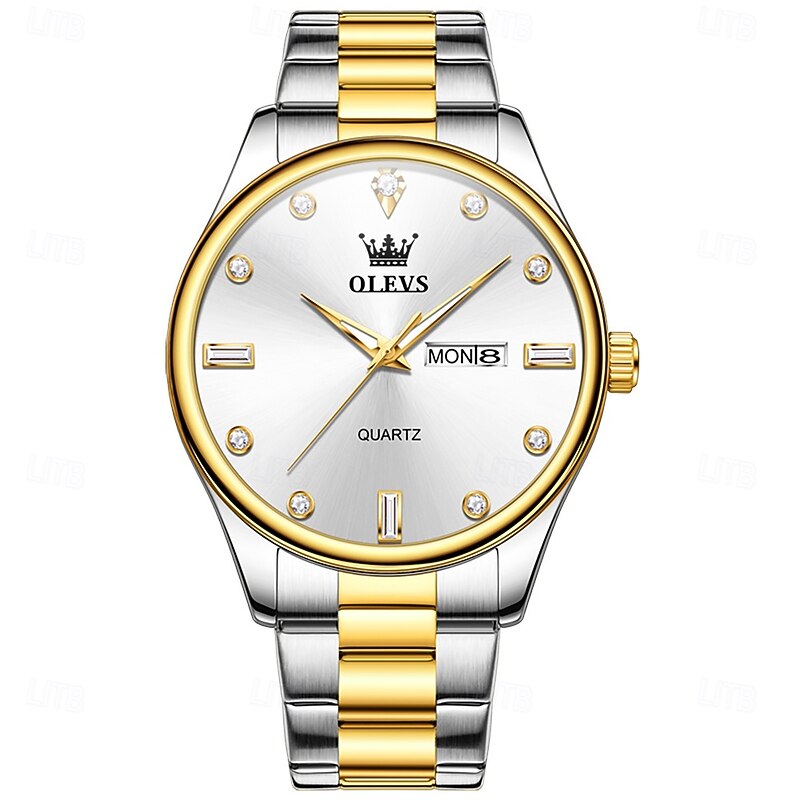 OLEVS 3621 Mens Watch Original Business Luxury Simple Brand Quartz Watch Waterproof Luminous Watch4