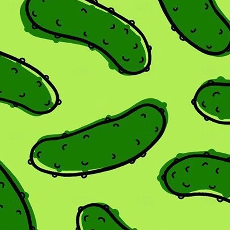 Men's Funny Pickle Lined Shorts 2 in 1 Board Shorts Swim Shorts Mid Waist Hawaiian Vacation Holiday Beach Wear Side Pockets With Compression Liner Elastic Drawstring Waist Designer Clothing Apparel2