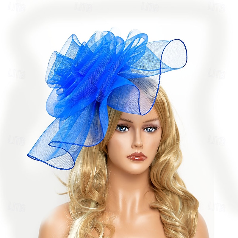 Headdress Tulle Fedora Hat Wedding Birthday Evening Party Tea Party Horse Race Vintage Cute With Floral Headpiece Headwear4