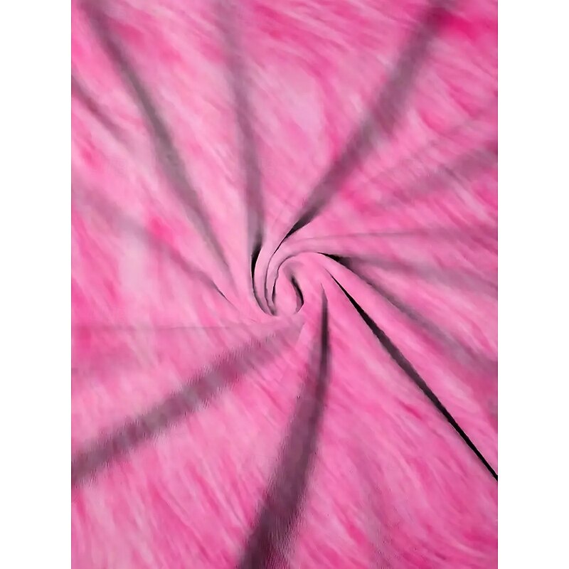 Women's T Shirt Summer Tops Graphic Color Gradient Classic Casual Short Sleeve Crew Neck Crop Tops Daily Weekend Print Rose Pink Summer Spring Fall3