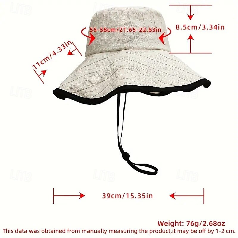 Sun Hat for Women Summer Sun Protection Fisherman Hat Outdoor Camping Sun Hat Anti-ultraviolet Plain Big Brim2