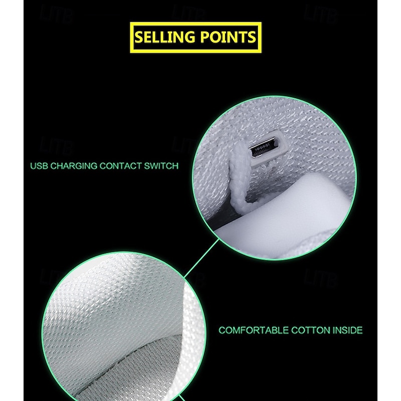 Gold LED Light Up Sneakers for Men and Women – USB Rechargeable Shiny Party Shoes with Glow Sole for Dancing, Festivals, Nightclubs, and Halloween4