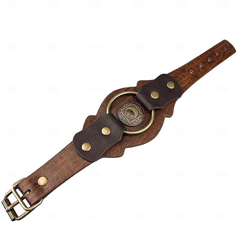 Retro Vintage Medieval Renaissance Bracelet Pirate Warrior Knight Ritter Fancy Dress Men's Pirate Halloween Carnival Party & Evening Adults' Bracelet3