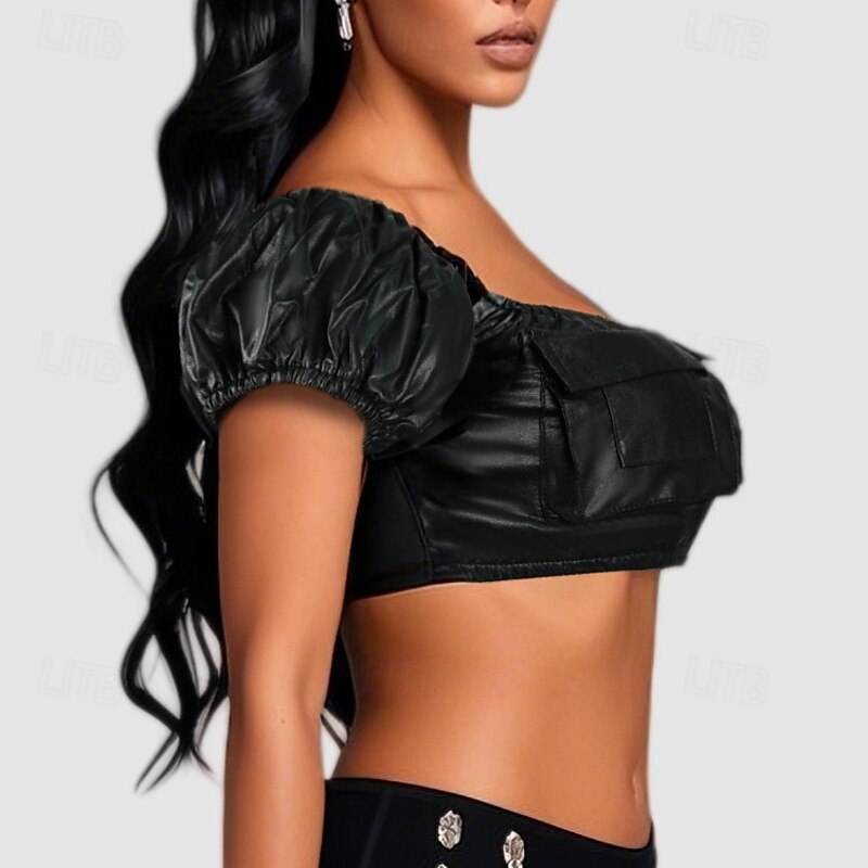 Sexy Punk & Gothic Crop Top Bustier Fancy Dress Women's Halloween Carnival Nightclub Pride Parade Pride Month Adults' Top3