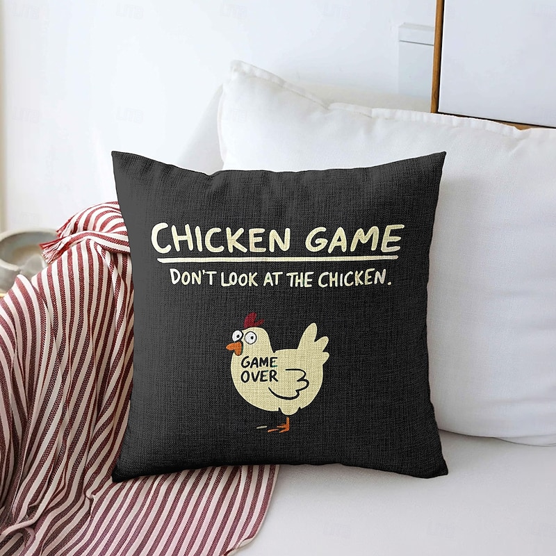 Funny Decorative Toss Pillows Cover 1PC Soft Square Couch Cushion Case Pillowcase for Bedroom Livingroom Sofa Chair