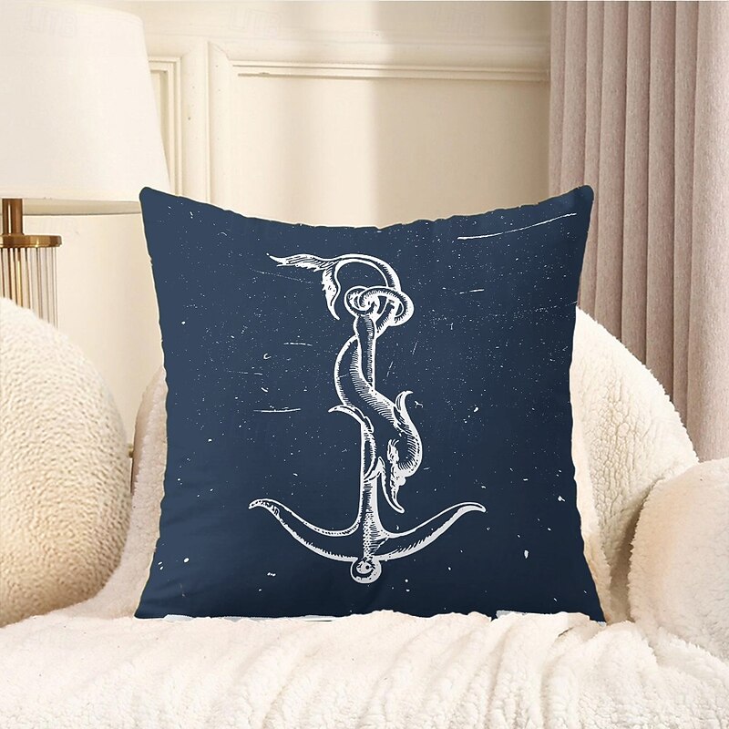 Ocean Sea Shells Decorative Toss Pillows Cover 1PC Soft Square Couch Cushion Case Pillowcase for Bedroom Livingroom Sofa Chair3