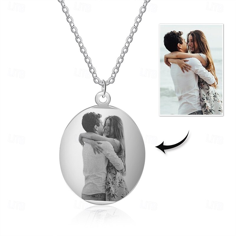Personalized Custom Necklace with Photo Custom Best Gift for Mom, Grandmother, Wife, Girlfriend - Perfect for Mother's Day, Women's Day, Valentine's Day, Anniversary, Birthday, and Christmas