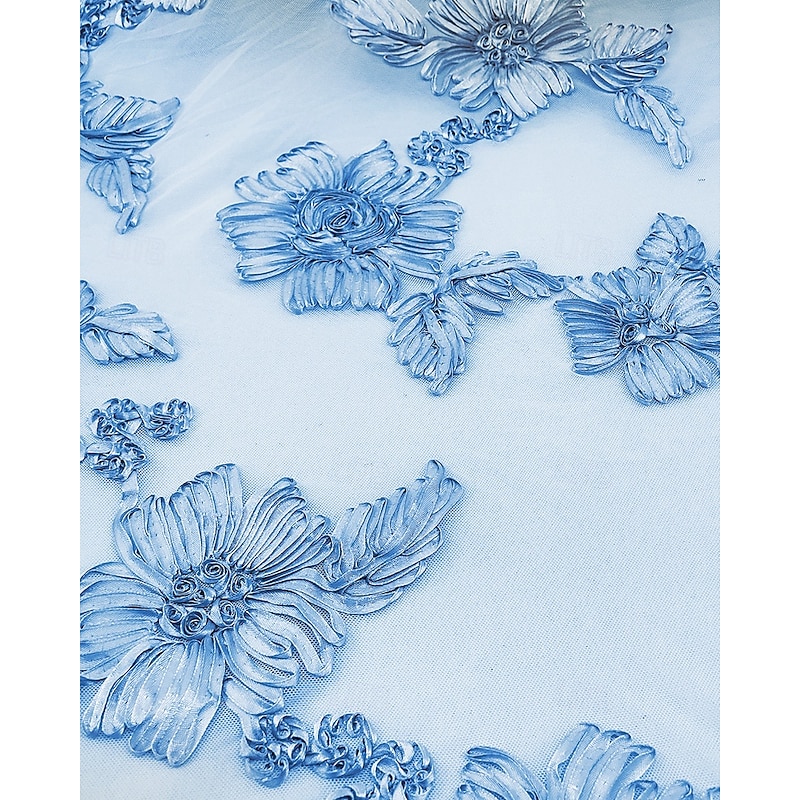 A-Line Floral Embroidered Lace Mother of the Bride Dress Elegant Simple Luxurious Boat Neck Floor Length Maxi Length Satin Lace Half Sleeve2