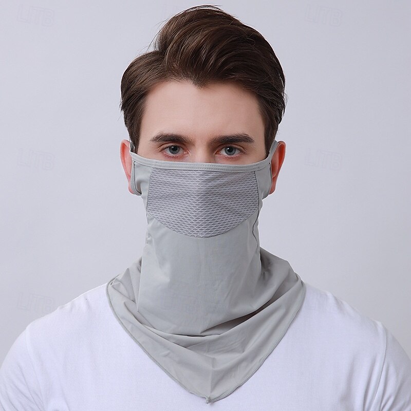Sunscreen Mask Mesh Mask Anti-ultraviolet Half-face Mask Neck Protection Artifact Summer Thin Sunshade4