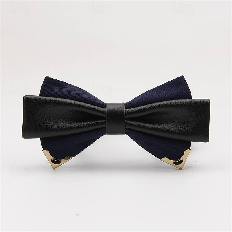 Men's Bow Tie Modern Contemporary Solid / Plain Color Wedding Party Daily Wear4