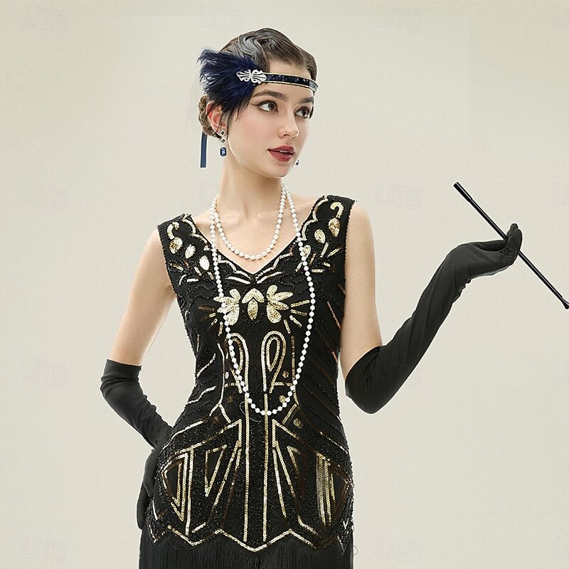 1920s The Great Gatsby Flapper Headband The Great Gatsby Feather Retro Sparkling Glitter Fancy Dress Women's Carnival Valentine's Day Masquerade Party Evening Wear Masquerade Festival Adults' 13