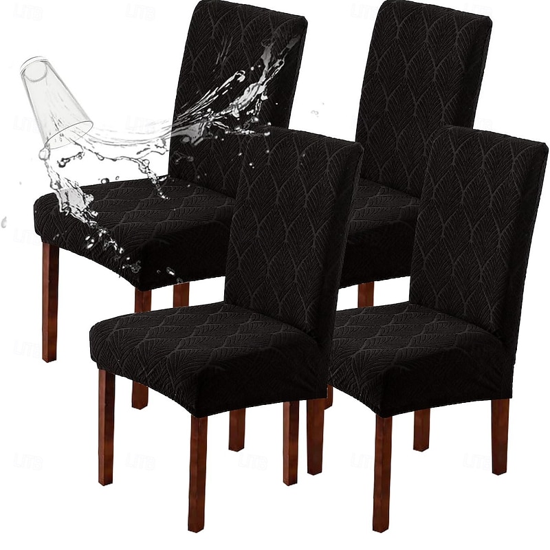 1pc Waterproof Dining Room Chair Covers Stretch Parsons Chair Slipcovers for Dining Room Kitchen Chair Protector Cover, Removable, Washable4