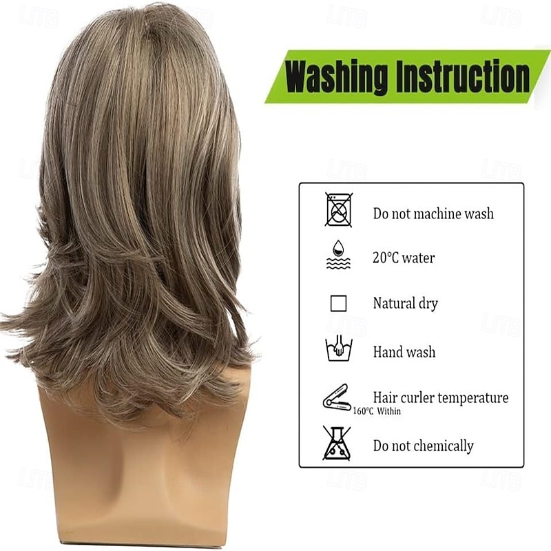 Mens Long Blonde Grey Wig Long Straight Wig for Men Synthetic Heat Resistant Hair Wigs for Daily Party Costume Halloween3