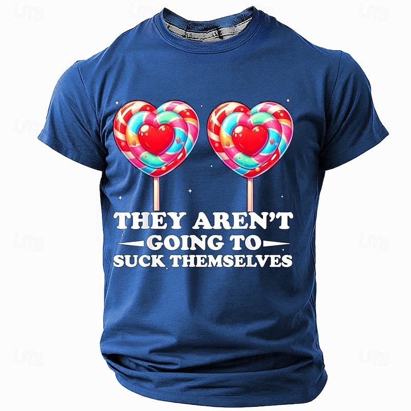 Men's Rude Offensive Funny Slang T Shirt Short Sleeve T shirt Graphic Print Crew Neck Shirt Fashion Daily Casual Street Casual Daily Black Red Blue Summer Spring All Seasons Clothing Apparel S M L XL