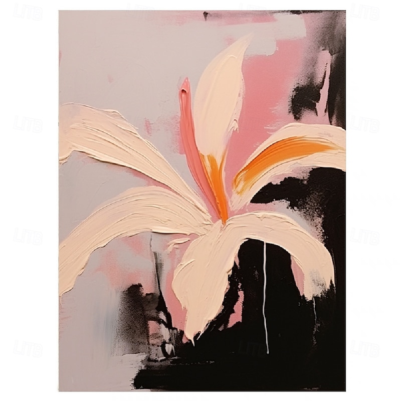 Oil painting hand painted Wildflowers Painting handmade  3D Texture Blooming Flower Painting Canvas Extra Large Size flower paintings Flora paintings Wall Art Botanical Wall Art Decor Rose Art3