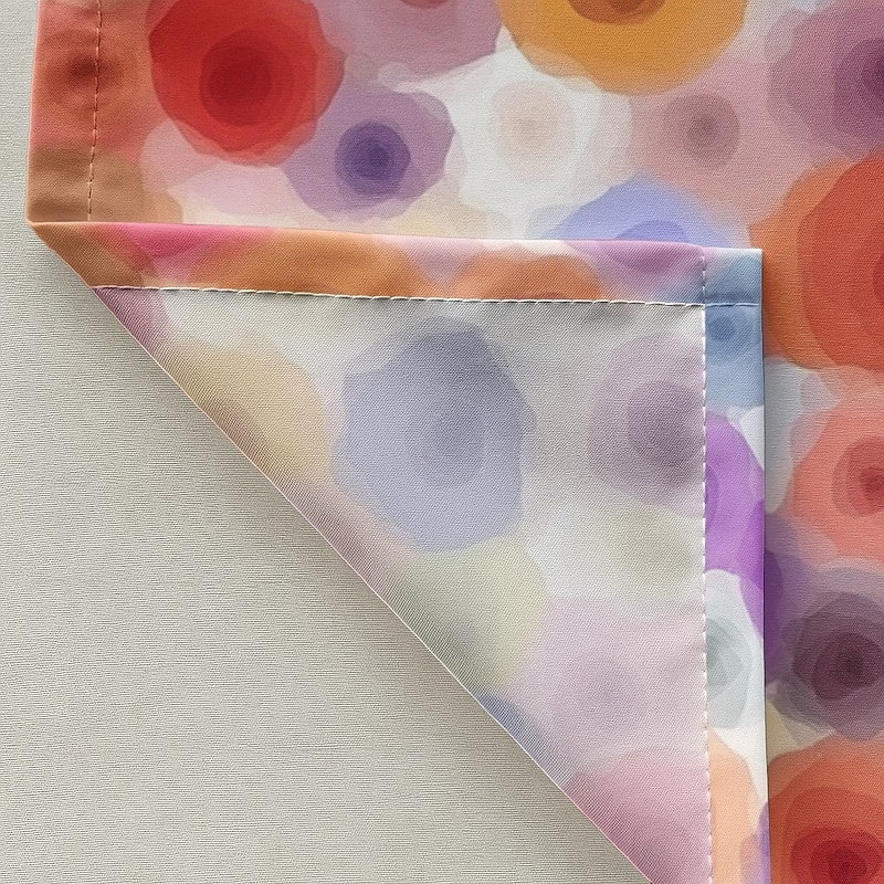 Shower Curtain with Hooks 180cm*180cm(70"*70") Polyester Washable Waterproof Pattern Bathroom Bathtub Decor Flower Abstract2