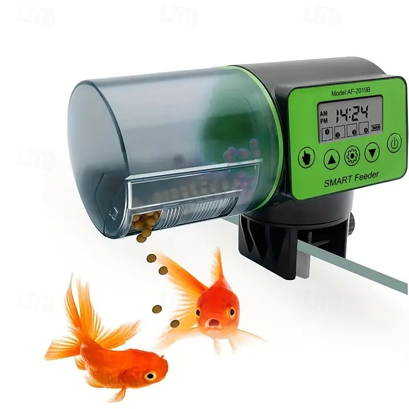 Adjustable Intelligent Automatic Fish Feeder Fish Tank Automatic Feeder With LCD Indication Timer Aquarium Accessories Feeder