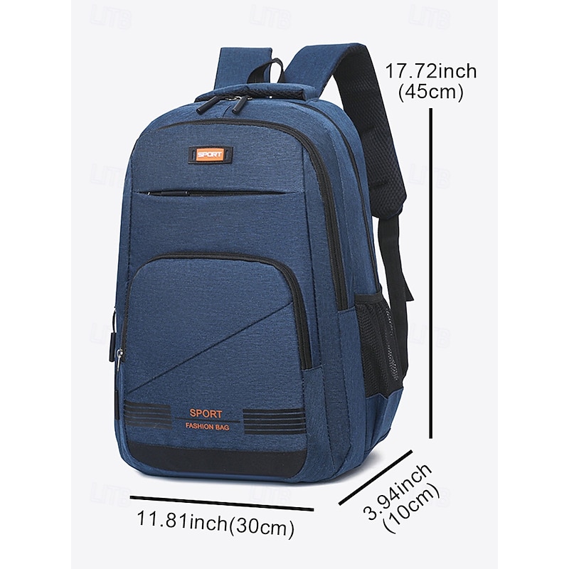 Men's universal sports backpack with multiple compartments, made of durable water-resistant fabric, casual style, suitable for travel, school and outdoor activities3