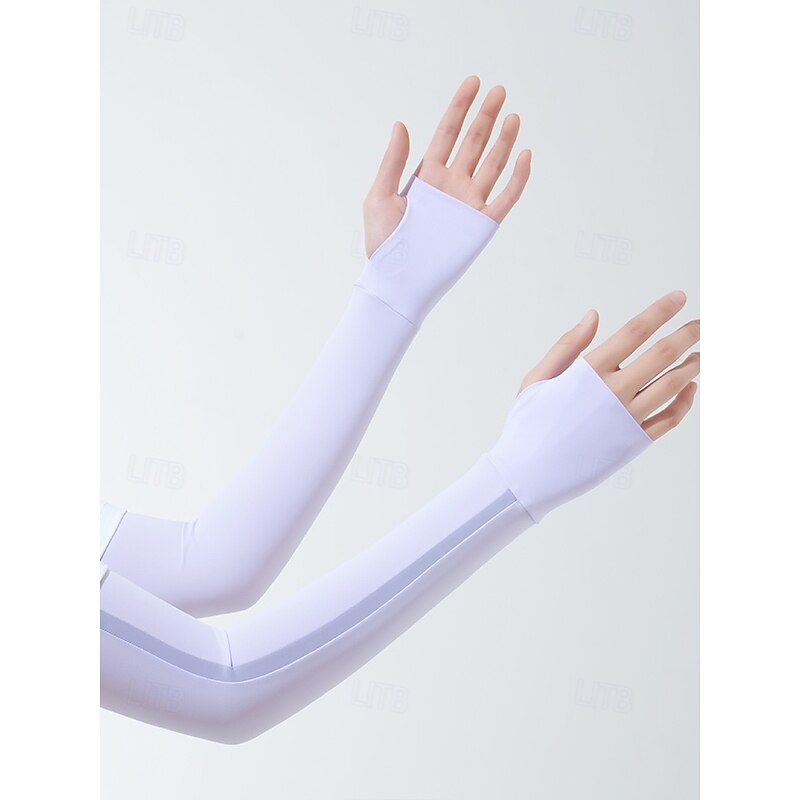 Striped Sun Protection Ice Sleeves Summer Outdoor Cycling Running Arm Sleeves Breathable Ice Sleeves2