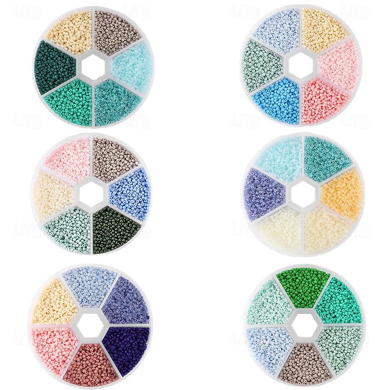 2mm Boxed Glaze Bead Sets, Craft DIY Beading Kit for Making Bracelets and Necklace Accessories2