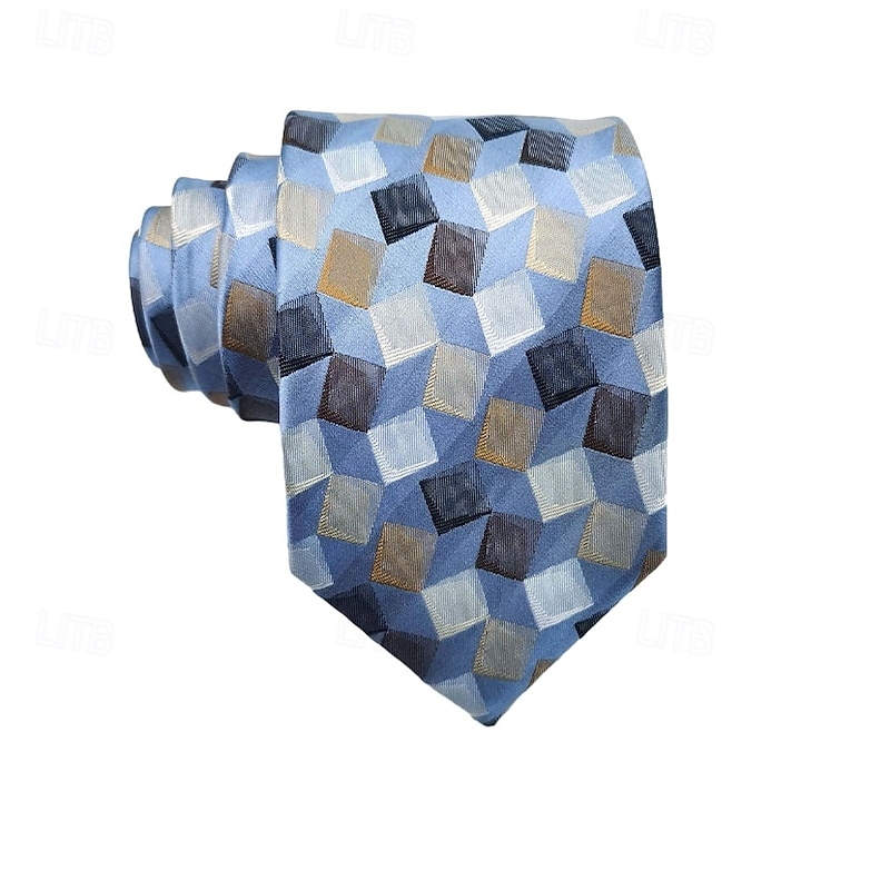 Men's Ties Business Formal Solid Color Striped Formal Office Work