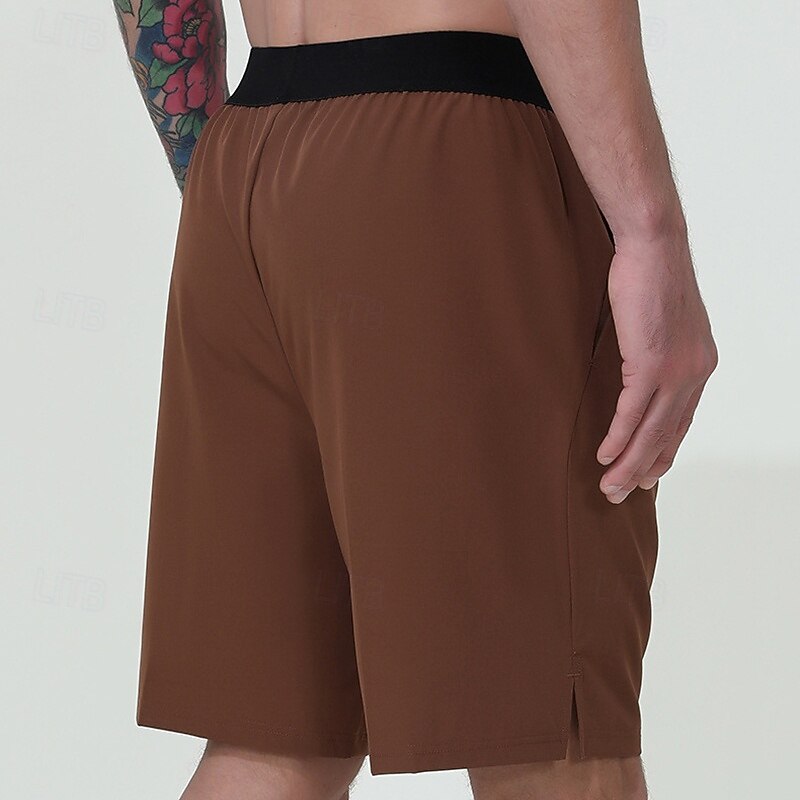 Men's Running Shorts Outdoor Regular Fit Quick Dry Breathable Shorts Elastic Waist Black Light Grey Hunting Climbing Camping / Hiking / Caving S M L XL XXL3